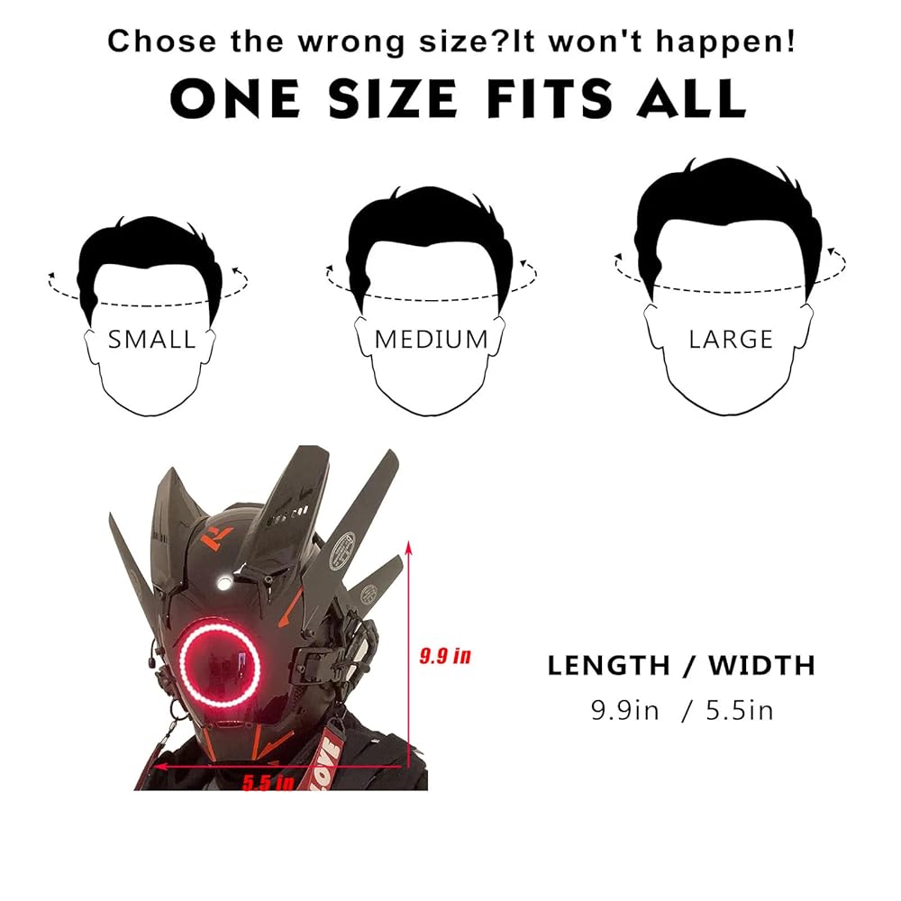 Amazon.com: HCYPUNK Punk Mask Helmet Cosplay for Men